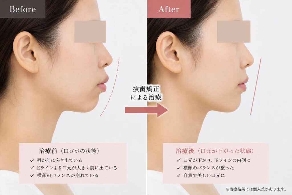 抜歯矯正による治療